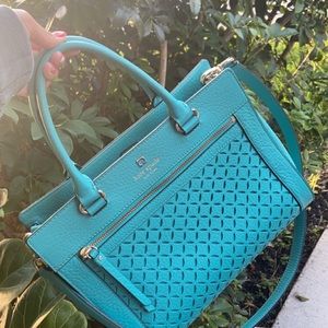 Kate Spade Turquoise Perri Lane ROMY Leather